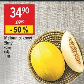 Meloun cukrový žlutý