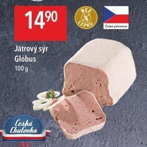 Paštika játrový sýr Globus