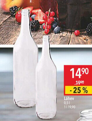 Skleněná láhev