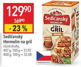 Sýr Hermelín na gril Sedlčanský