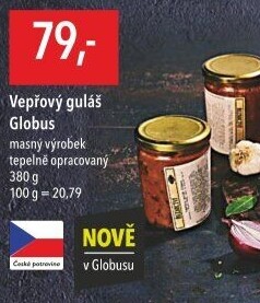Vepřový guláš ve skle Globus