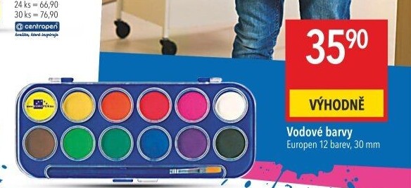 Vodové barvy Europen