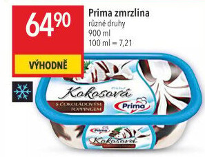 Zmrzlina ve vaničce Prima