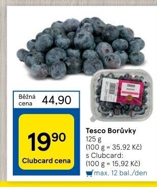 Borůvky Tesco