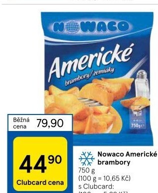 Brambory americké mražené Nowaco