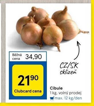 Cibule kuchyňská žlutá