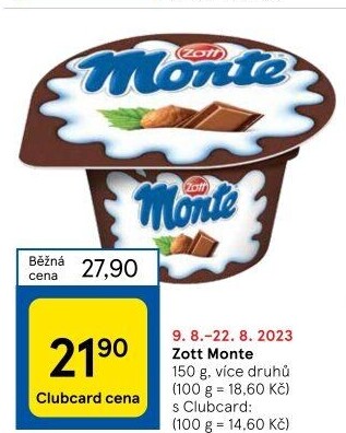 Dezert Monte Zott