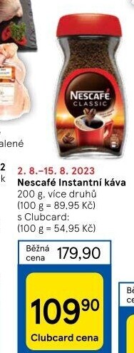 Instantní kávy Nescafé