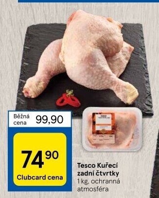 Kuřecí čtvrtky Tesco
