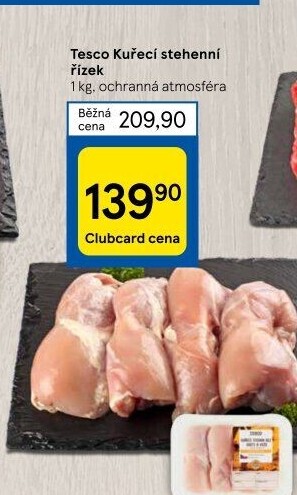 Kuřecí stehenní řízky Tesco