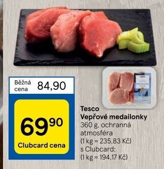 Medailonky vepřové Tesco