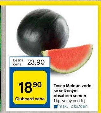 Meloun vodní Tesco