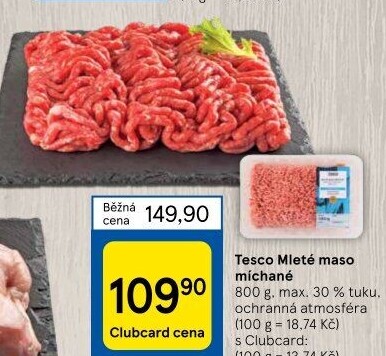 Mleté maso mix Tesco