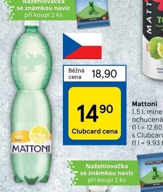 Ochucená voda Mattoni