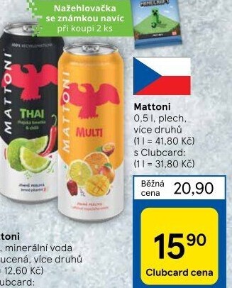 Ochucená voda Mattoni