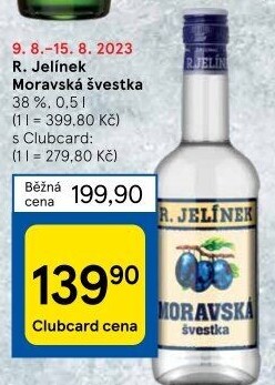 Pálenka Švestka Moravská Rudolf Jelínek