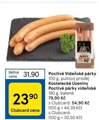 Párky vídeňské poctivé