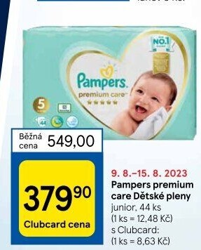 Pleny dětské Pampers Premium Care