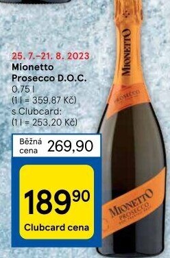 Prosecco Mionetto