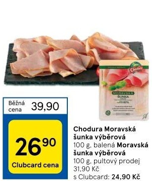 Šunka moravská výběrová Beskydské uzeniny Chodura