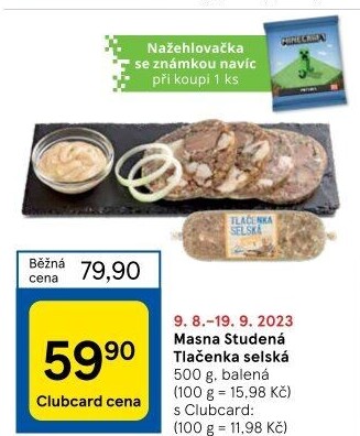 Tlačenka selská Masna Studená