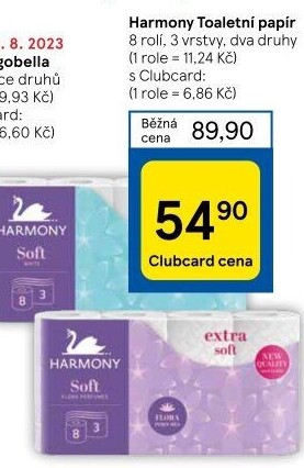 Toaletní papír 3vrstvý Harmony