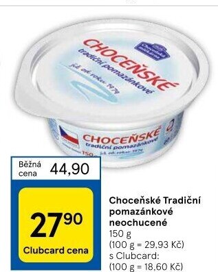 Tradiční pomazánkové Choceňské