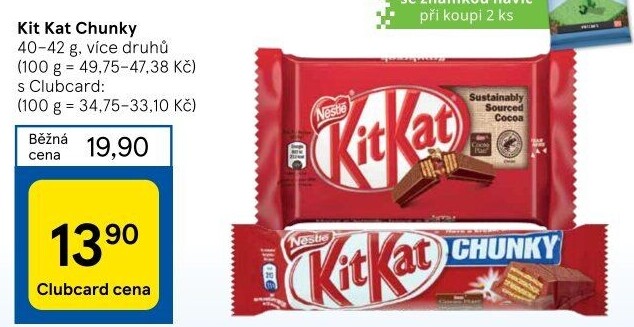 Tyčinka Chunky Kit Kat Nestlé