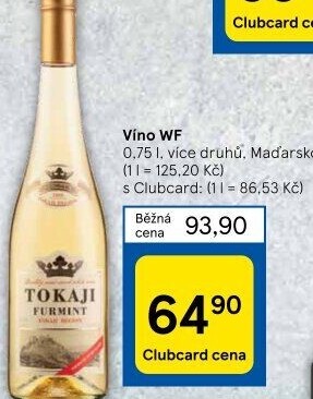 Víno Furmint Tokaji