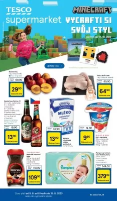 akční leták Tesco 9.8.2023-15.8.2023