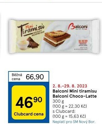 Dezert mini Tiramisu Balconi