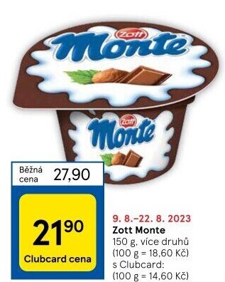 Dezert Monte Zott