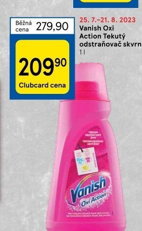 Odstraňovač skvrn gelový Vanish Oxi Action