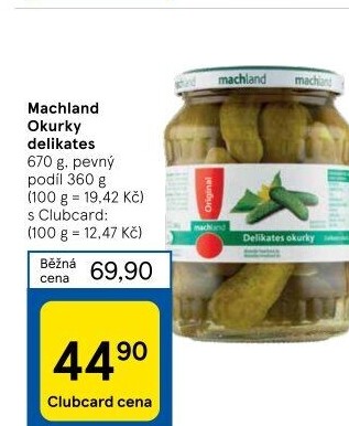 Okurky delikates Machland