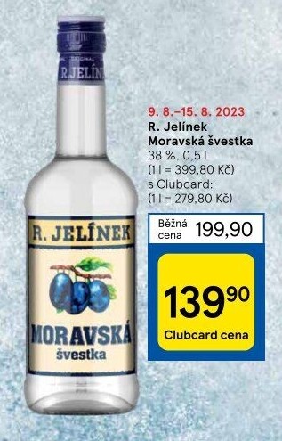 Pálenka Švestka Moravská Rudolf Jelínek