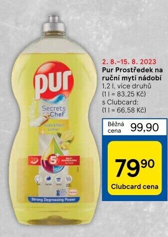 Prostředek na nádobí Pur