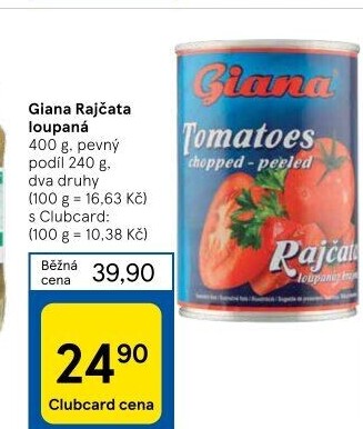 Rajčata loupaná Giana
