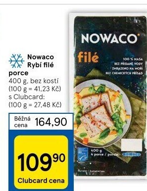 Rybí filé mražené Nowaco