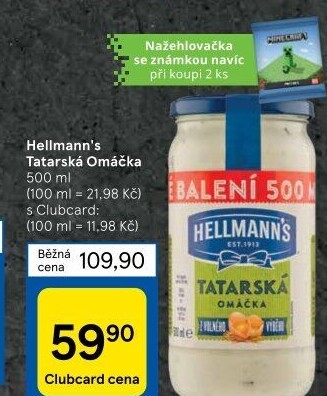 Tatarská omáčka Hellmann'