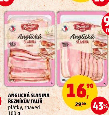 Anglická slanina Řezníkův talíř