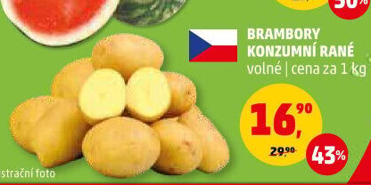 Brambory konzumní rané