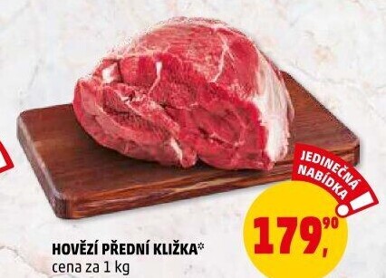 Hovězí přední bez kosti - kližka