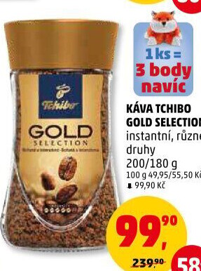 Instantní káva Tchibo Gold Selection