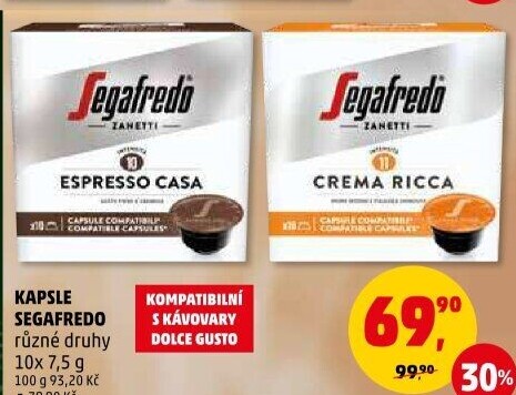 Kapsle Dolce Gusto Segafredo