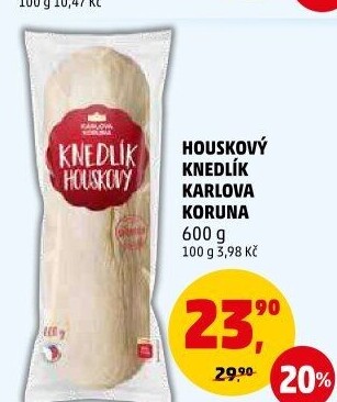 Knedlík houskový Karlova Koruna