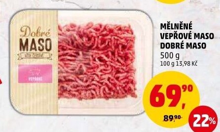 Maso mleté vepřové Dobré maso