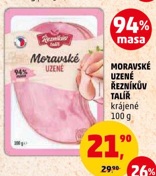 Moravské maso uzené Řezníkův talíř