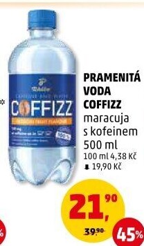 Ochucená voda kofeinová Coffizz Tchibo