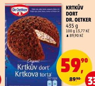 Směs na krtkův dort Dr. Oetker