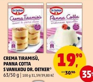 Směs na Tiramisu Crema Dr. Oetker